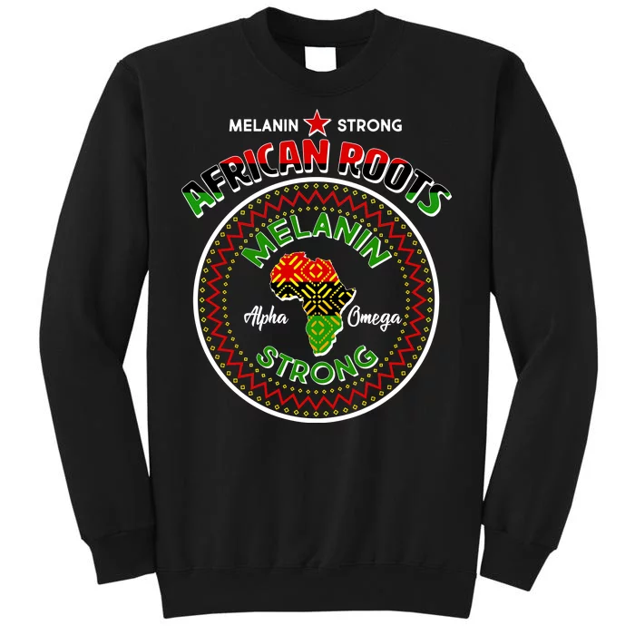 Melanin Strong African Roots Emblem Sweatshirt