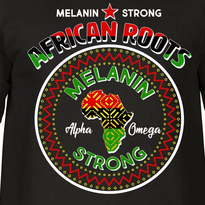 Melanin Strong African Roots Emblem Comfort Colors T-Shirt