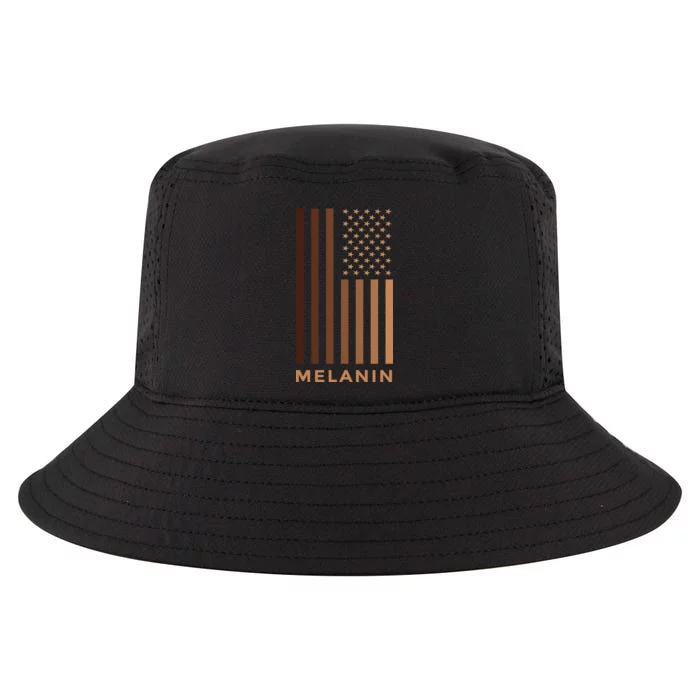 Melanin USA Flag Cool Comfort Performance Bucket Hat