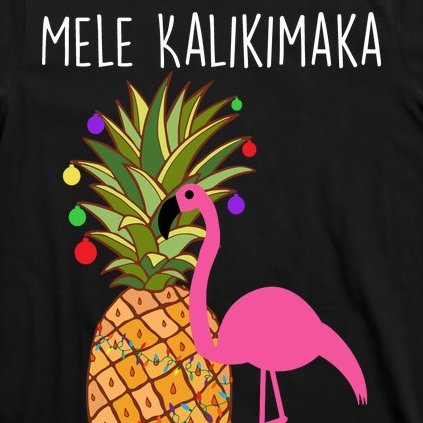 Mele Kalikimaka Flamingo Christmas T-Shirt