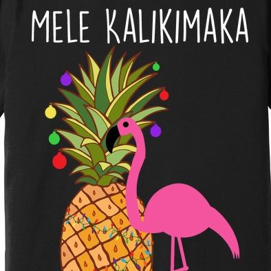 Mele Kalikimaka Flamingo Christmas Premium T-Shirt