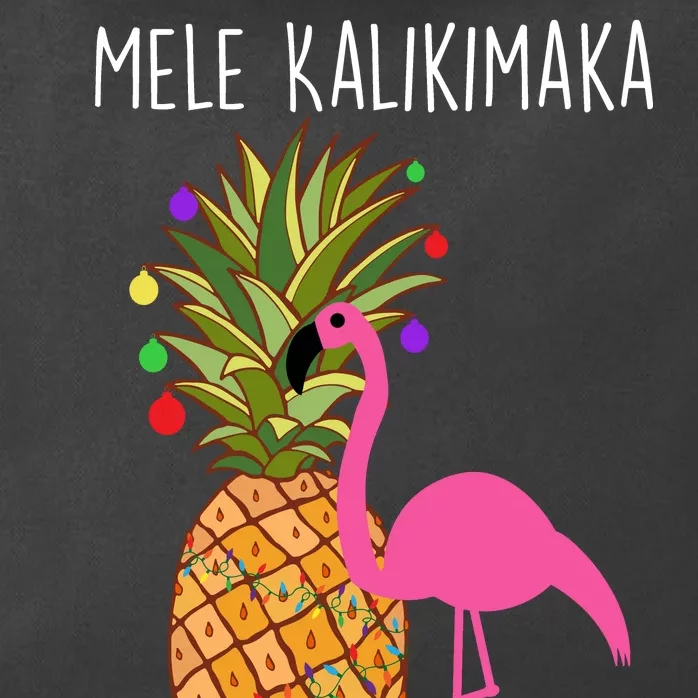 Mele Kalikimaka Flamingo Christmas Zip Tote Bag