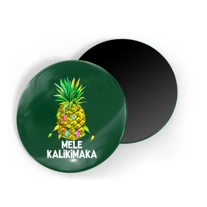 Mele Kalikimaka Pineapple Christmas lights Magnet