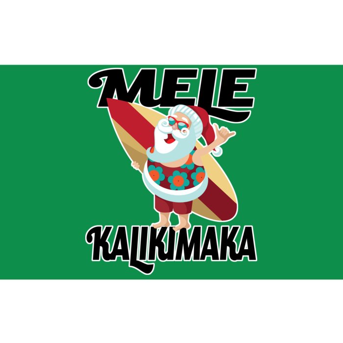 Mele Kalikimaka Surfing Santa Christmas Bumper Sticker