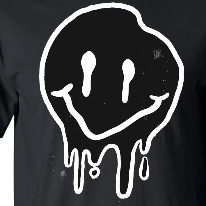 Melting Black And White Smile Face Tall T-Shirt