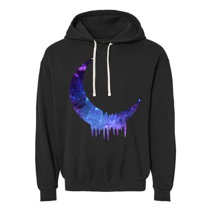 Melting Moon Garment-Dyed Fleece Hoodie