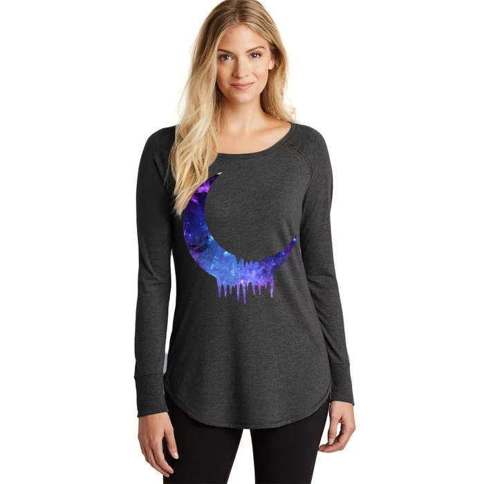 Melting Moon Women's Perfect Tri Tunic Long Sleeve Shirt