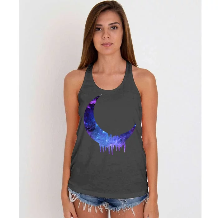 Melting Moon Women's Knotted Racerback Tank