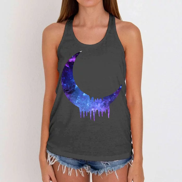 Melting Moon Women's Knotted Racerback Tank