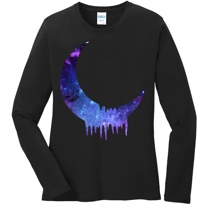 Melting Moon Ladies Long Sleeve Shirt