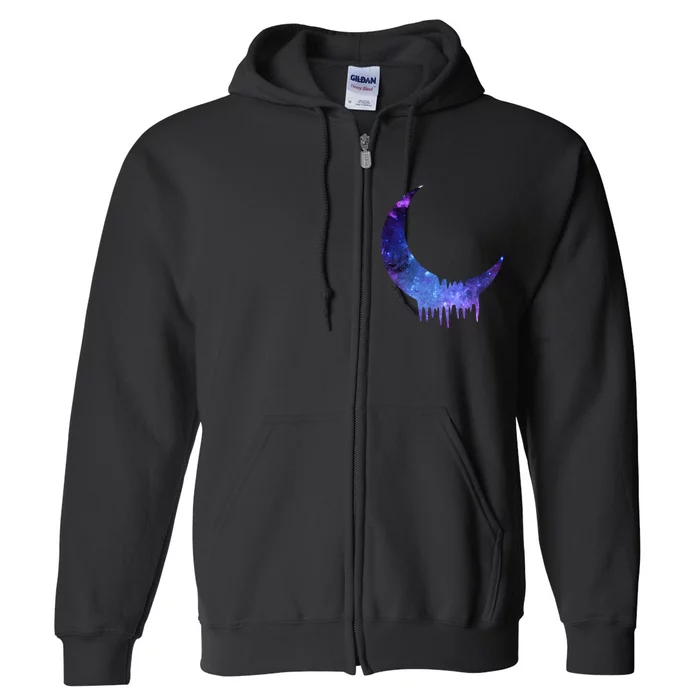 Melting Moon Full Zip Hoodie