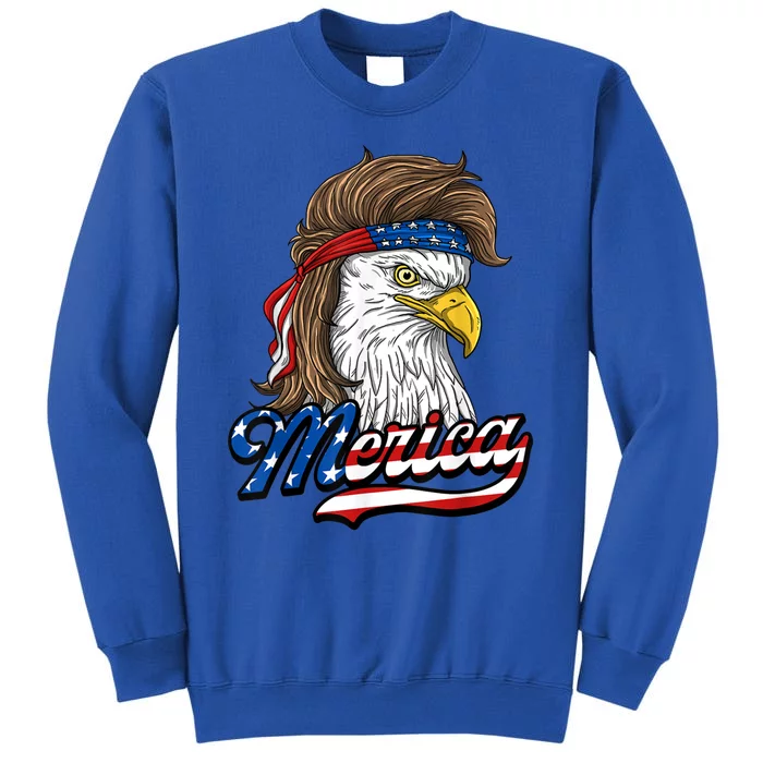 Merica Eagle Mullet 4th Of July American Flag Gift Sweatshirt