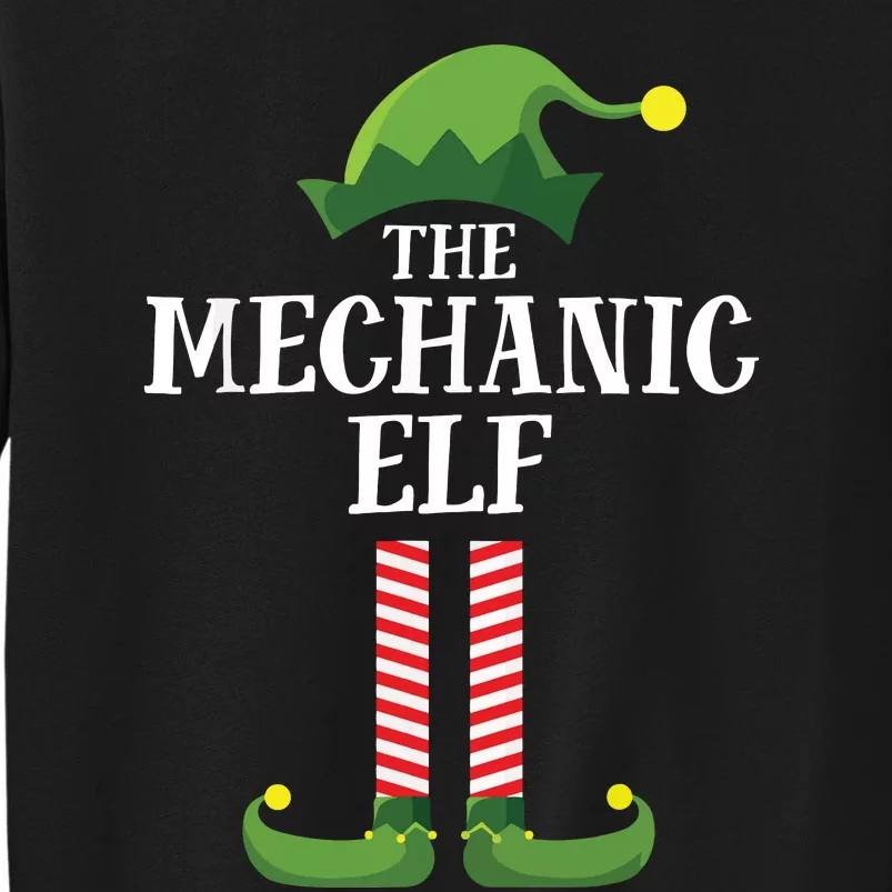 Mechanic Elf Matching Family Group Christmas Party Tall Sweatshirt