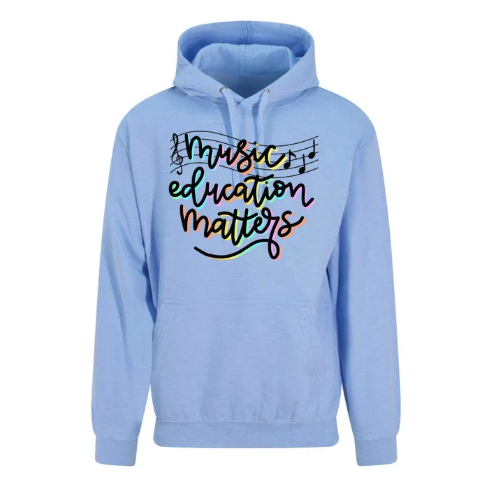 Music Education Matters Music Teacher Appreciation Unisex Surf Hoodie