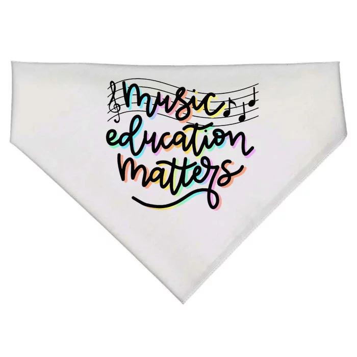 Music Education Matters Music Teacher Appreciation USA-Made Doggie Bandana