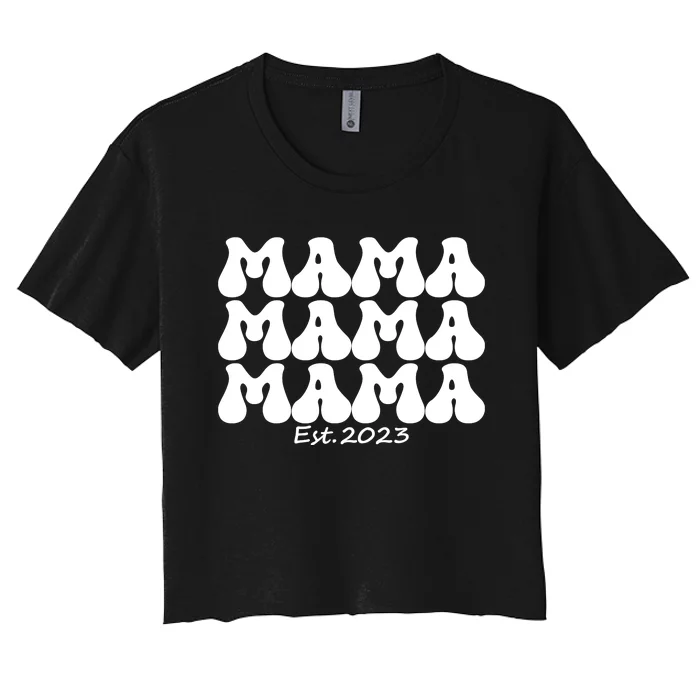 Mama Est Women's Crop Top Tee