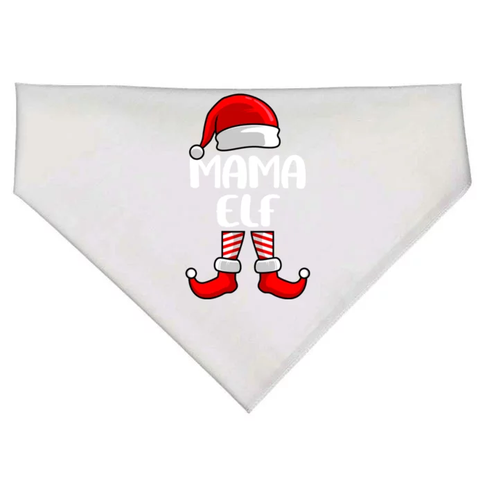 Mom Elf Mother Christmas Elf Gift USA-Made Doggie Bandana