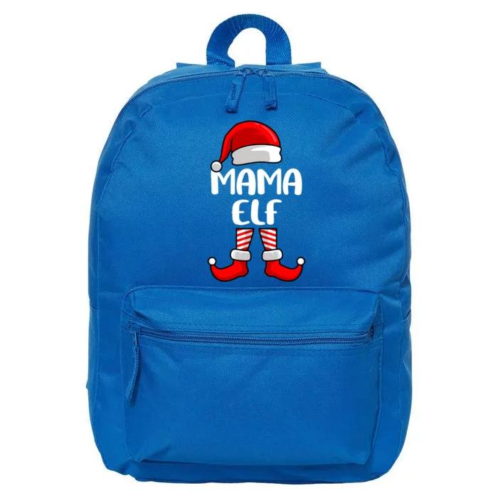 Mom Elf Mother Christmas Elf Gift 16 in Basic Backpack