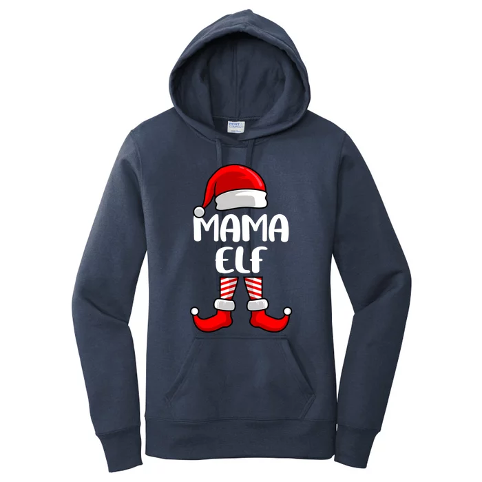 Mom Elf Mother Christmas Elf Gift Women's Pullover Hoodie