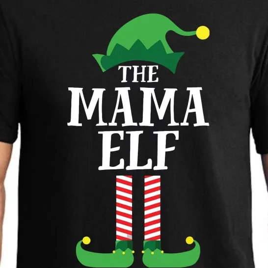 Mama Elf Matching Family Group Christmas Party Mom Elf Pajama Set