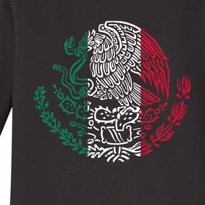 Mexican Eagle Mexico Flag Baby Long Sleeve Bodysuit