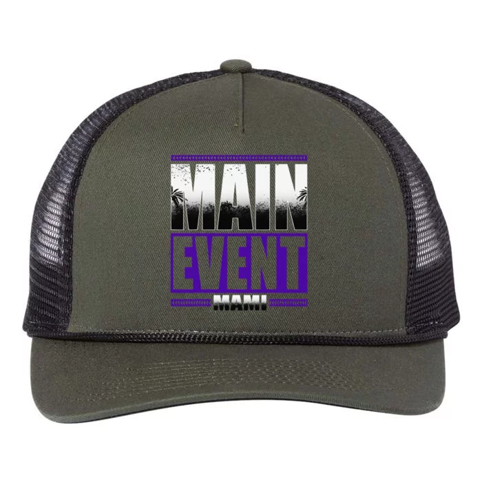 Main Event Mami Retro Rope Trucker Hat Cap