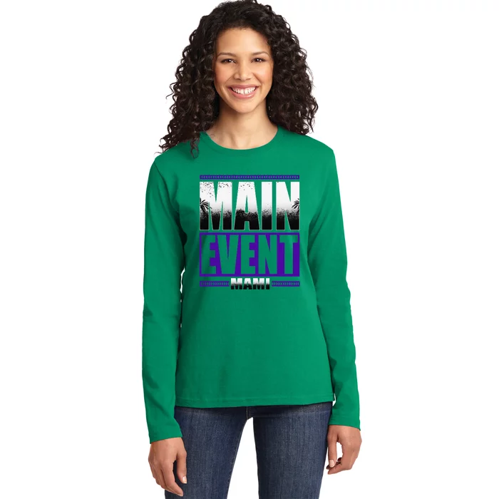 Main Event Mami Ladies Long Sleeve Shirt