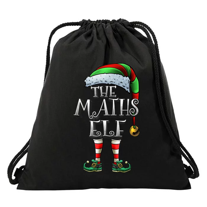 Maths Elf Matching Family Mathmatics Christmas Elf Drawstring Bag