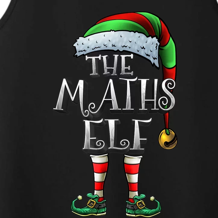 Maths Elf Matching Family Mathmatics Christmas Elf Performance Tank