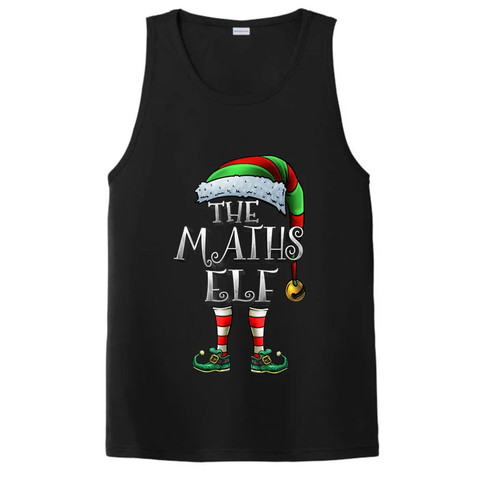 Maths Elf Matching Family Mathmatics Christmas Elf Performance Tank