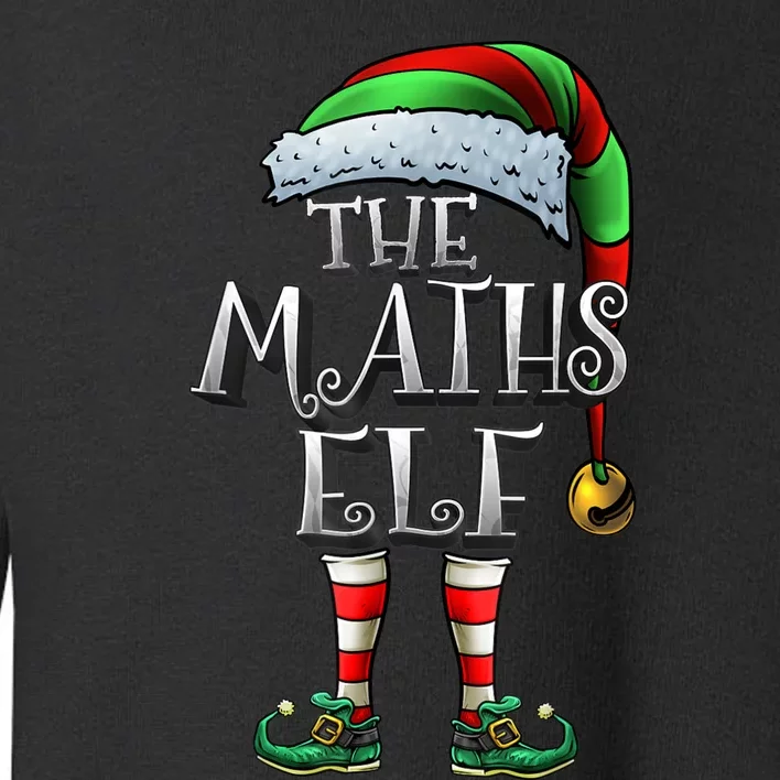 Maths Elf Matching Family Mathmatics Christmas Elf Toddler Sweatshirt