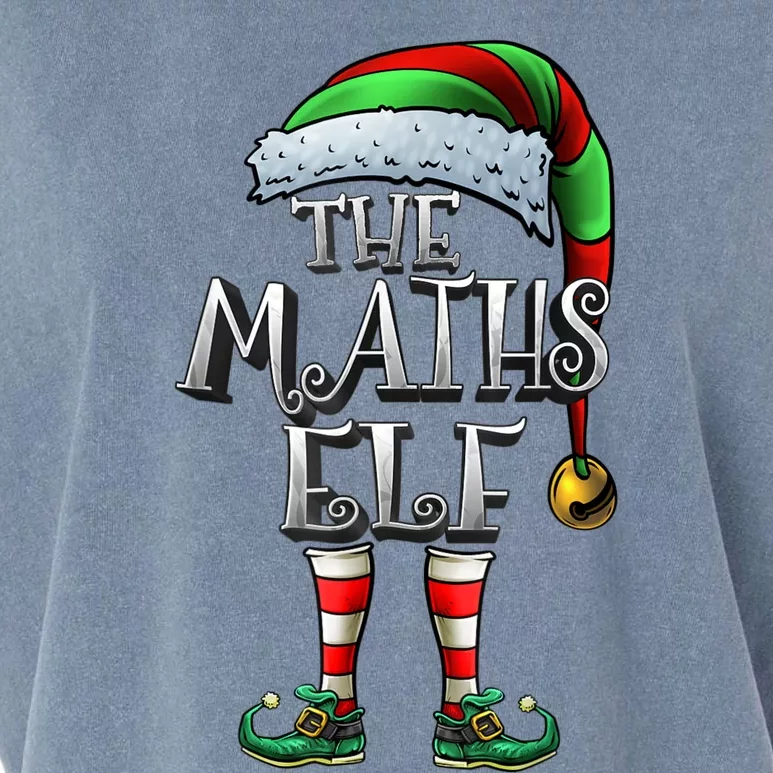 Maths Elf Matching Family Mathmatics Christmas Elf Garment-Dyed Women's Muscle Tee