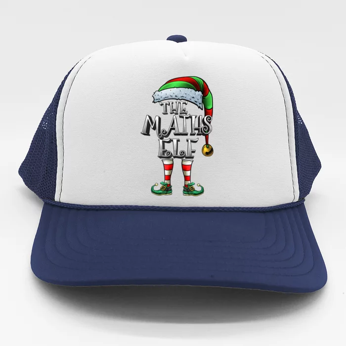 Maths Elf Matching Family Mathmatics Christmas Elf Trucker Hat