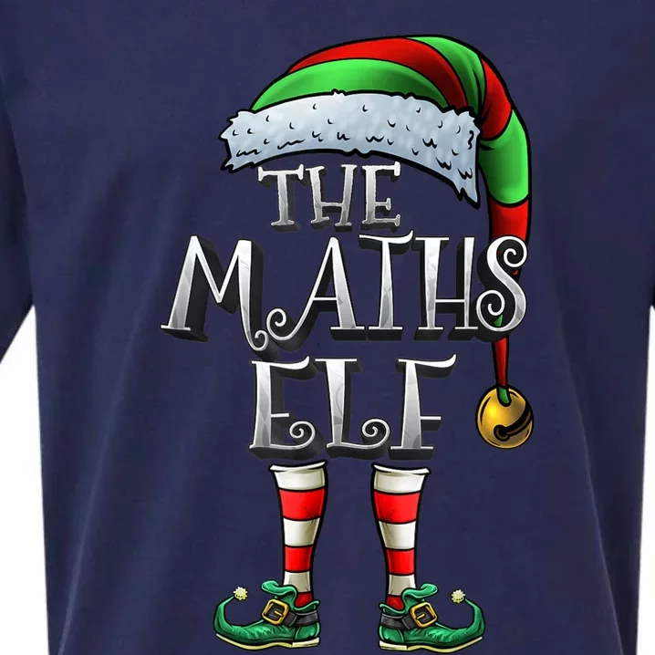 Maths Elf Matching Family Mathmatics Christmas Elf Sueded Cloud Jersey T-Shirt