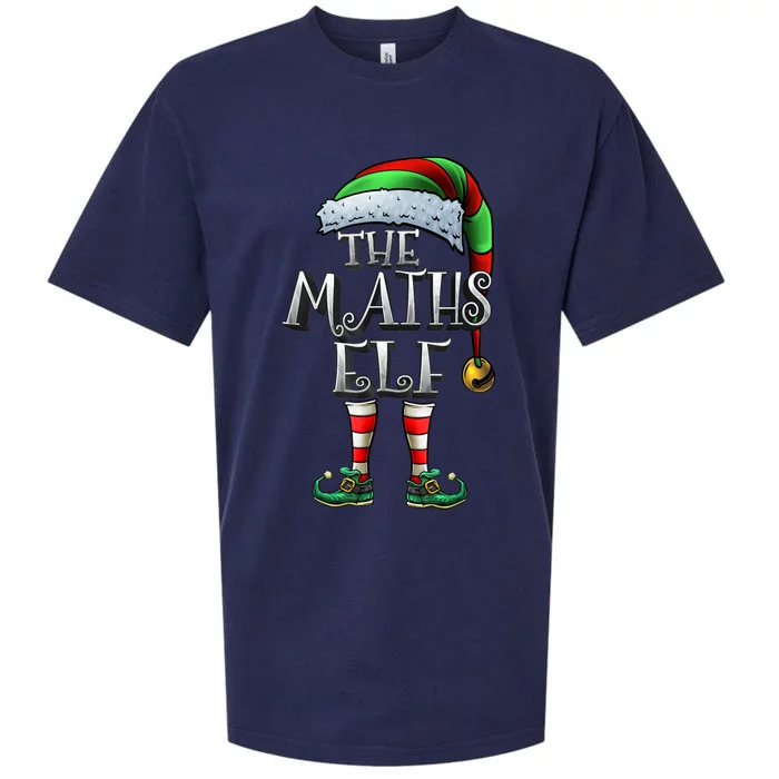 Maths Elf Matching Family Mathmatics Christmas Elf Sueded Cloud Jersey T-Shirt