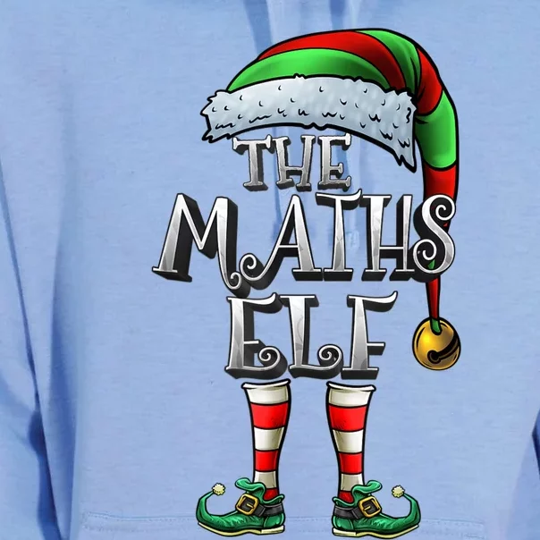 Maths Elf Matching Family Mathmatics Christmas Elf Unisex Surf Hoodie