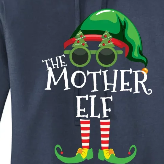 Mother Elf Matching Christmas Group Party Pjs Family Outfits Great Gift Women's Pullover Hoodie