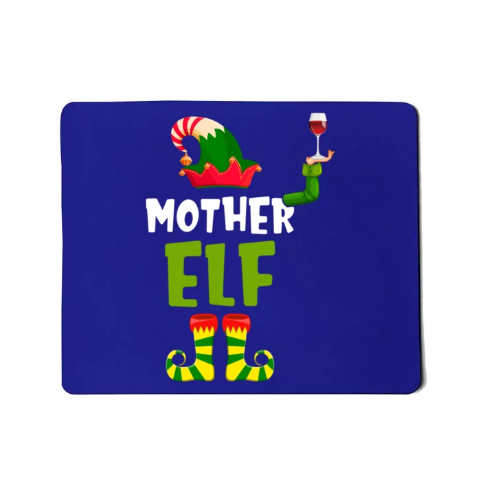 Mother Elf Matching Christmas Gift Wine Lover Gift Funny Gift Mousepad