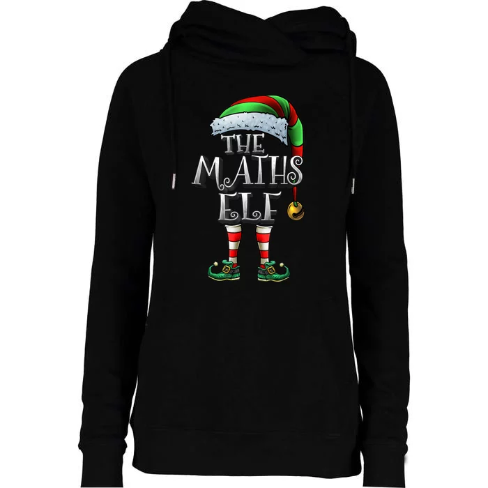 Maths Elf Matching Family Mathmatics Christmas Elf Womens Funnel Neck Pullover Hood