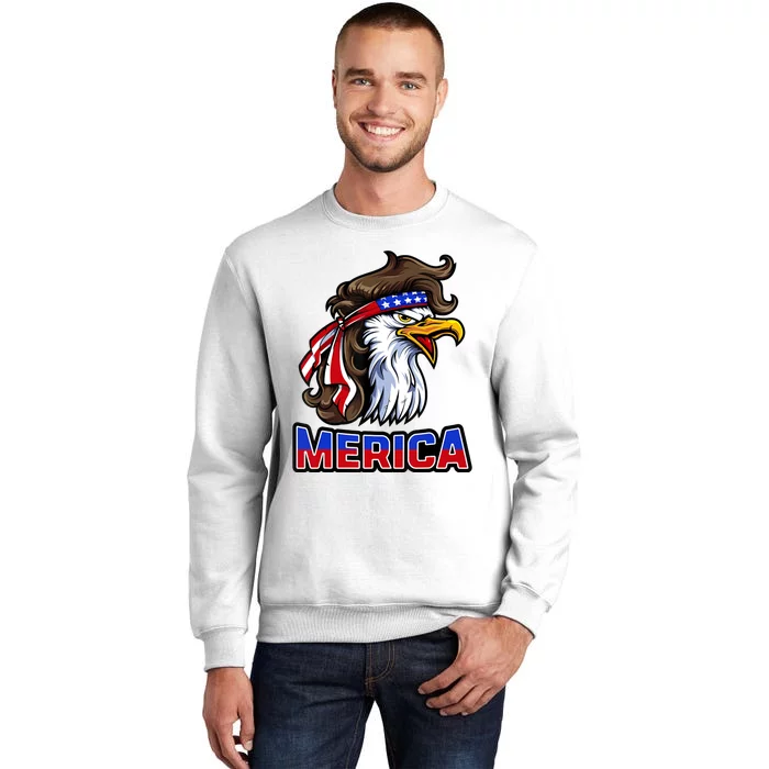 Merica Eagle Mullet 4th Of July American Flag Sweatshirt