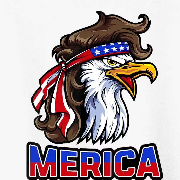 Merica Eagle Mullet 4th Of July American Flag Toddler T-Shirt