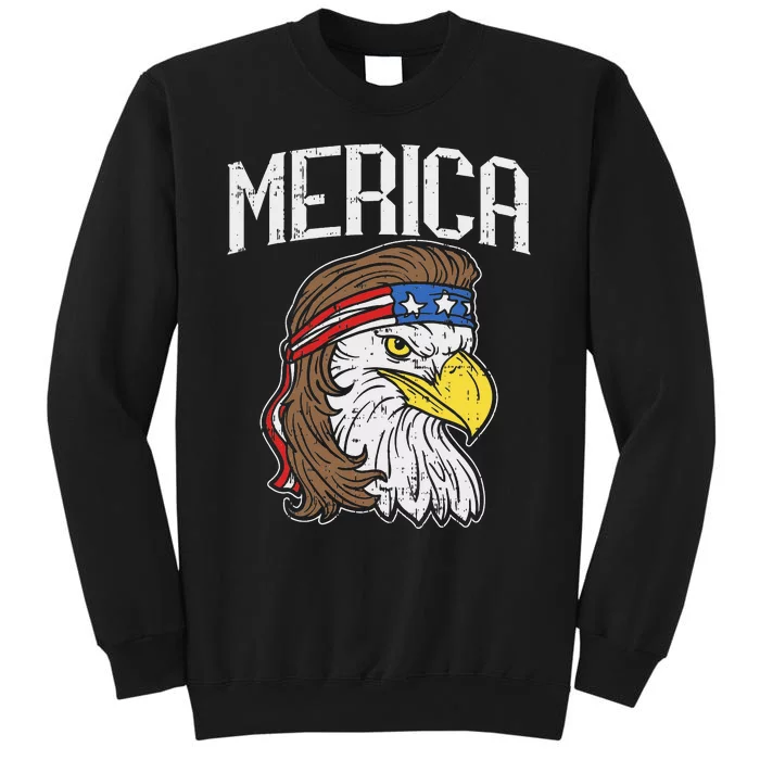 Merica Eagle Mullet 4th of July Redneck Patriot Gift Sweatshirt