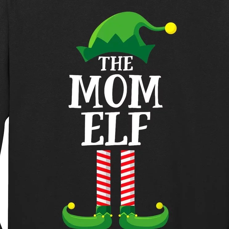 Mom Elf Matching Family Group Christmas Party Long Sleeve Shirt