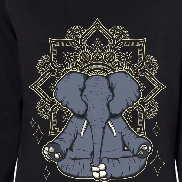 Mandala Elephant Makes Yoga Meditation Chakra Great Gift Womens California Wash Sweatshirt