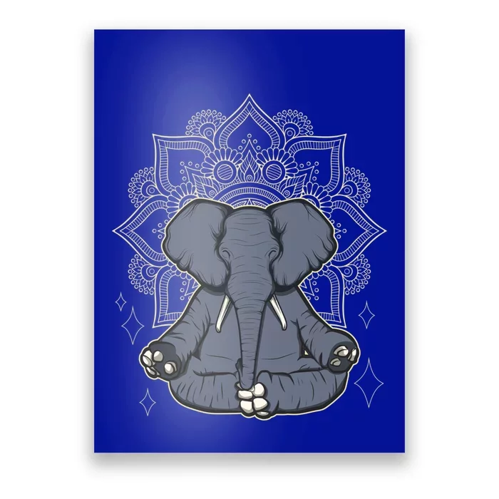 Mandala Elephant Makes Yoga Meditation Chakra Great Gift Poster