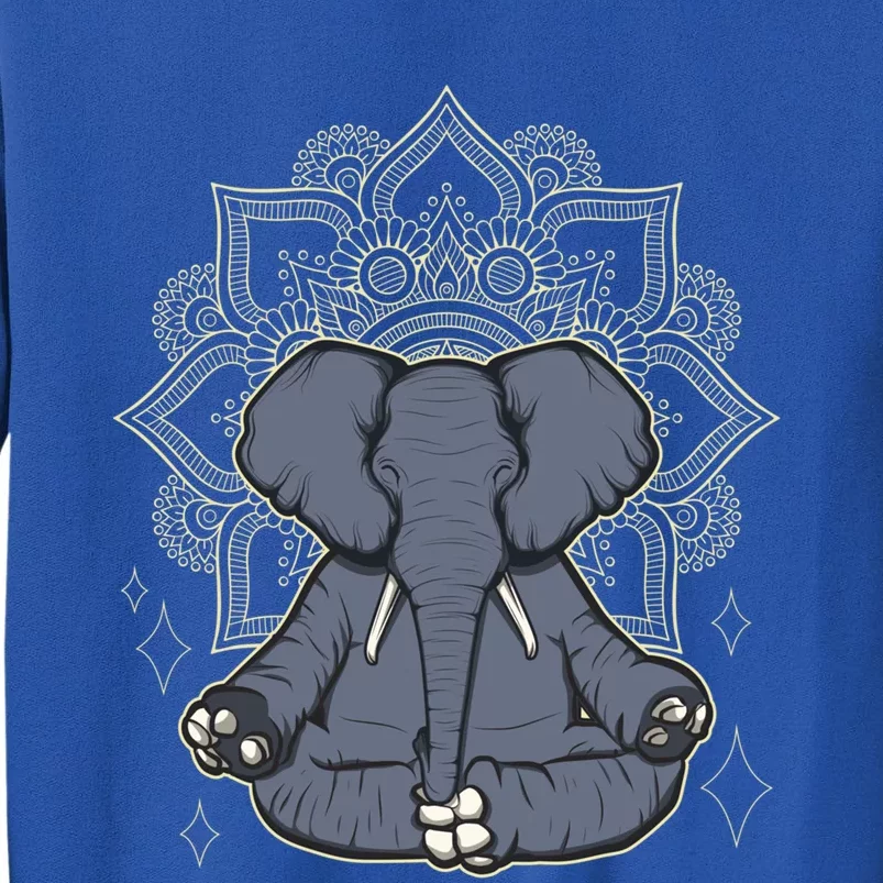 Mandala Elephant Makes Yoga Meditation Chakra Great Gift Tall Sweatshirt