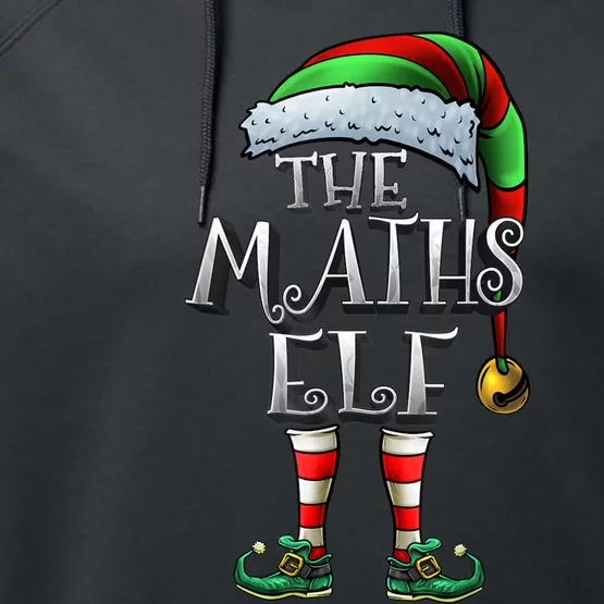 Maths Elf Matching Family Mathmatics Christmas Elf Performance Fleece Hoodie