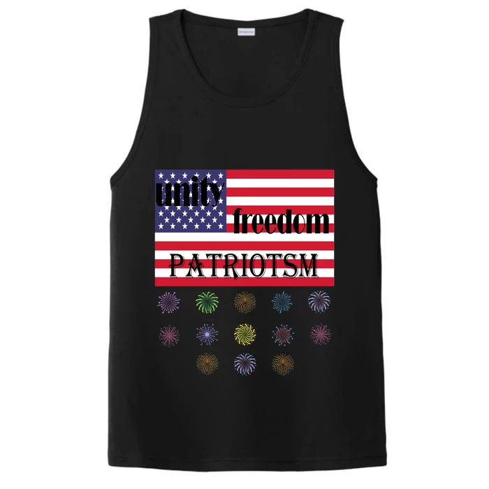 Merica Eagle Mullet 4th Of July American Flag Patriotic Gift Tank Top Performance Tank