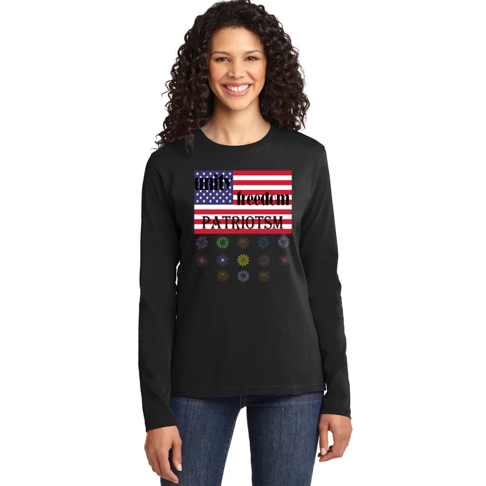 Merica Eagle Mullet 4th Of July American Flag Patriotic Gift Tank Top Ladies Long Sleeve Shirt