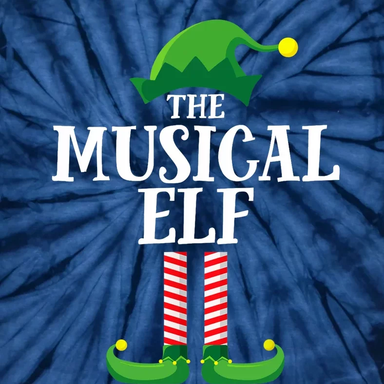 Musical Elf Matching Family Group Christmas Party Tie-Dye T-Shirt